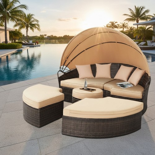 Sonnenliege polyrattan - sonnenliege,