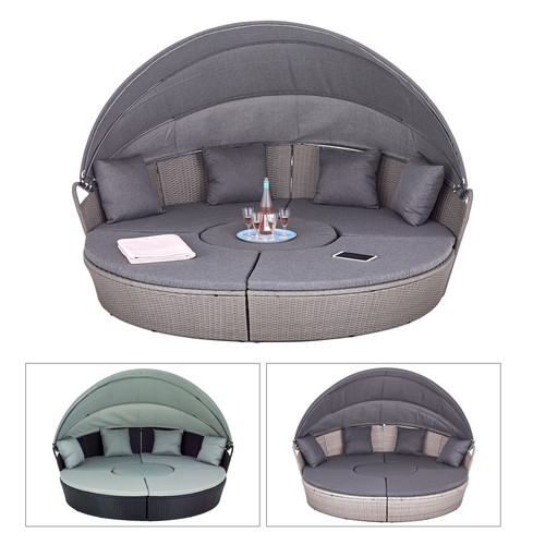 Poly rattan sonneninsel - xl,