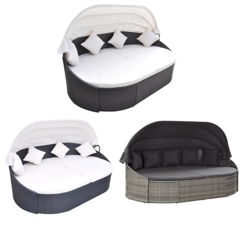 Poly rattan sonneninsel - rattan, mit